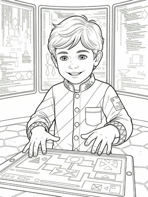 Classic Coloring Book - B&W