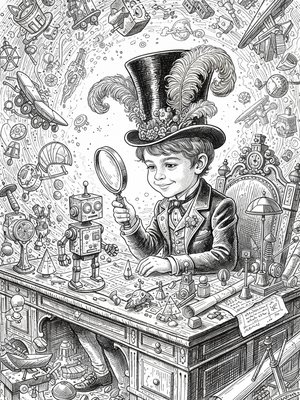 Victorian Illustration - B&W