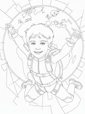 Cubist Painting - B&W