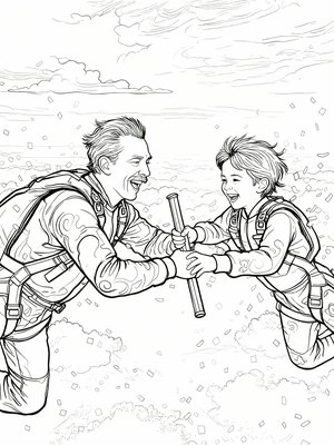 Impressionist Painting - B&W