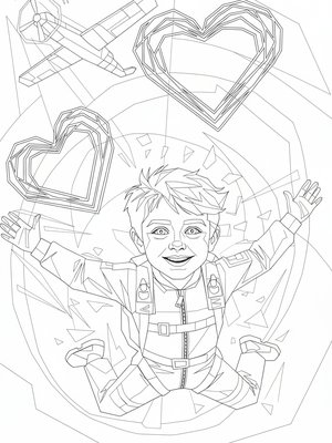 Cubist Painting - B&W