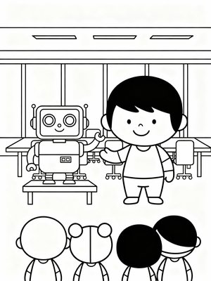 Preschool Simple - B&W