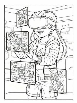 Classic Coloring Book - B&W