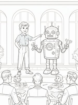 Vintage Storybook - B&W