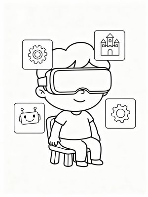 Preschool Simple - B&W