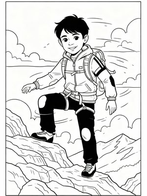 Classic Coloring Book - B&W