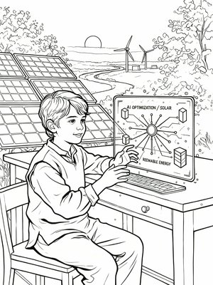 Impressionist Painting - B&W