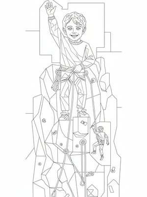 Cubist Painting - B&W