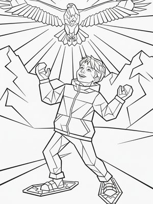 Cubist Painting - B&W