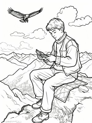 Impressionist Painting - B&W