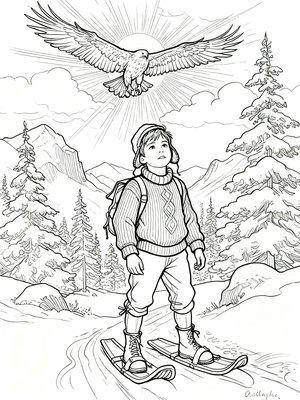 Impressionist Painting - B&W