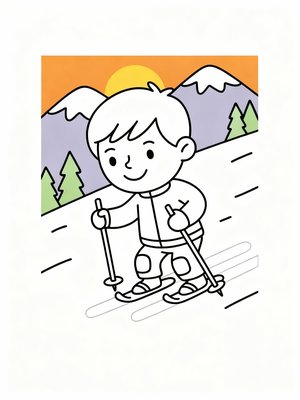 Preschool Simple - B&W