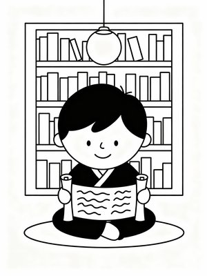 Preschool Simple - B&W