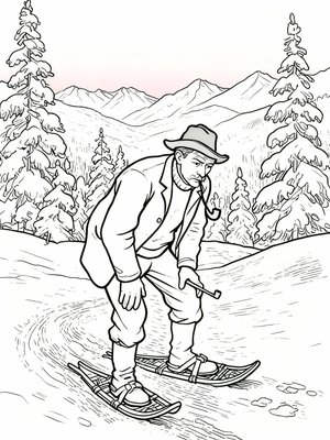 Impressionist Painting - B&W