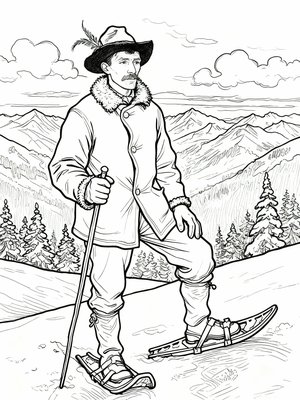 Impressionist Painting - B&W