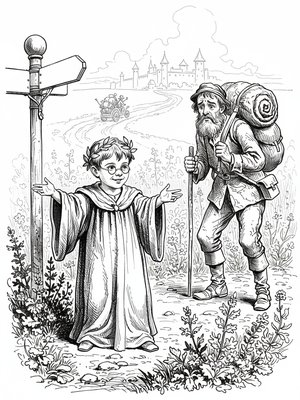 Victorian Illustration - B&W