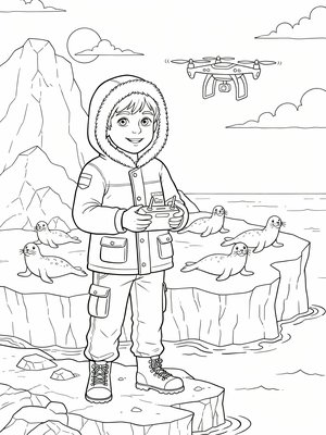 Classic Coloring Book - B&W