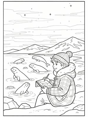 Classic Coloring Book - B&W