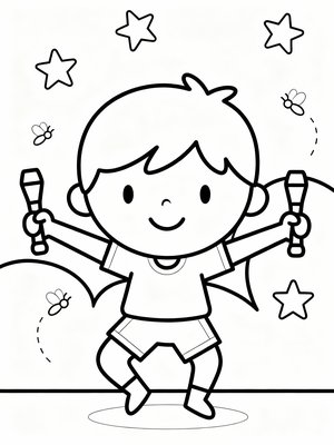 Preschool Simple - B&W