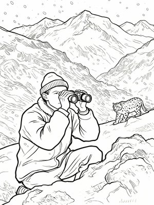 Impressionist Painting - B&W