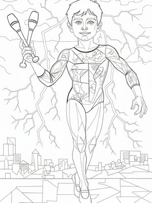 Cubist Painting - B&W