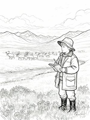 Impressionist Painting - B&W