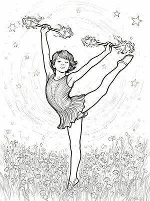 Impressionist Painting - B&W