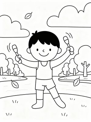 Preschool Simple - B&W