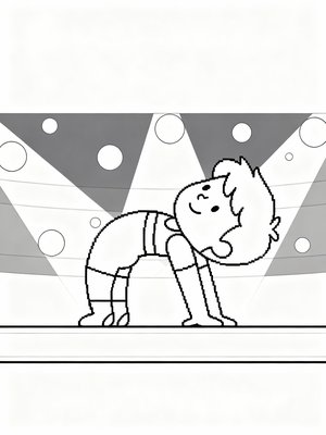 Preschool Simple - B&W