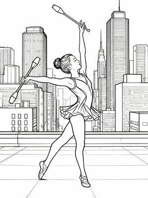 Impressionist Painting - B&W