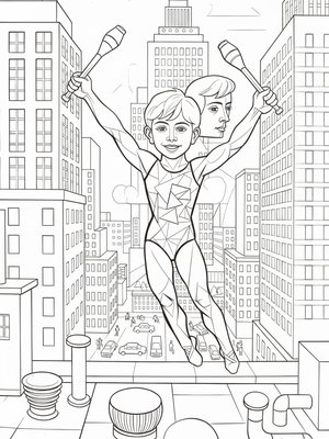 Cubist Painting - B&W