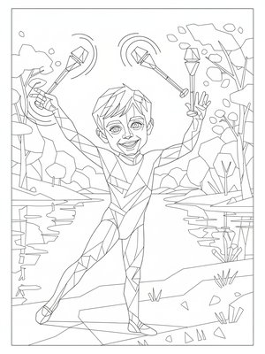 Cubist Painting - B&W