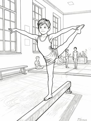 Impressionist Painting - B&W