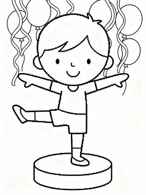 Preschool Simple - B&W