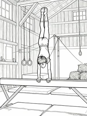 Impressionist Painting - B&W