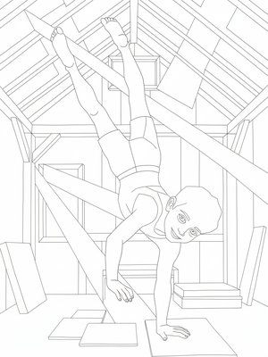 Cubist Painting - B&W