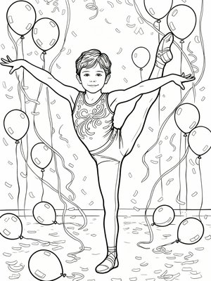 Impressionist Painting - B&W