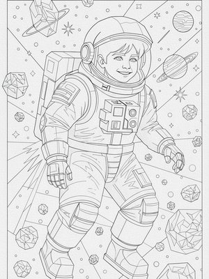 Cubist Painting - B&W