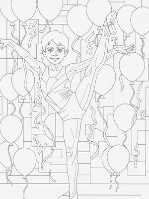 Cubist Painting - B&W