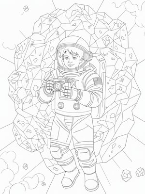 Cubist Painting - B&W