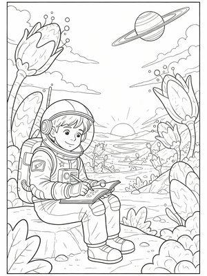 Classic Coloring Book - B&W