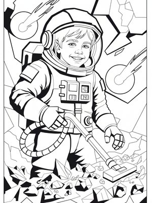 Cubist Painting - B&W