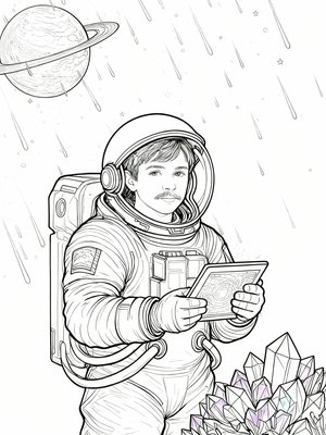 Impressionist Painting - B&W