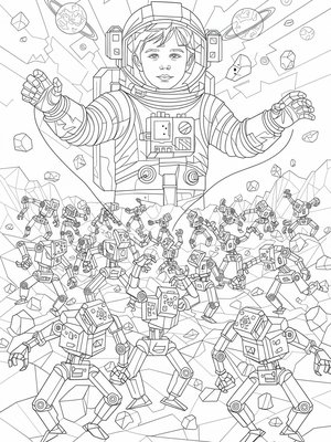 Cubist Painting - B&W