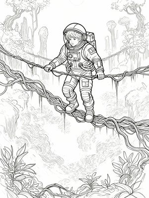 Impressionist Painting - B&W