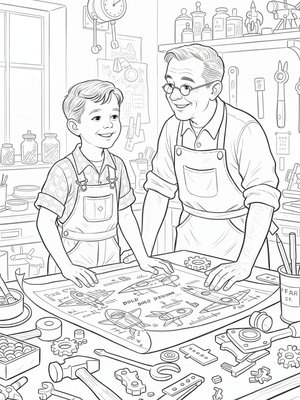 Vintage Storybook - B&W