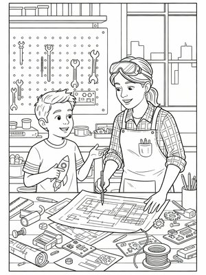 Classic Coloring Book - B&W