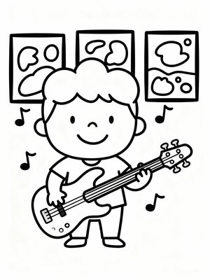 Preschool Simple - B&W