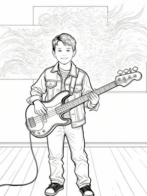 Impressionist Painting - B&W