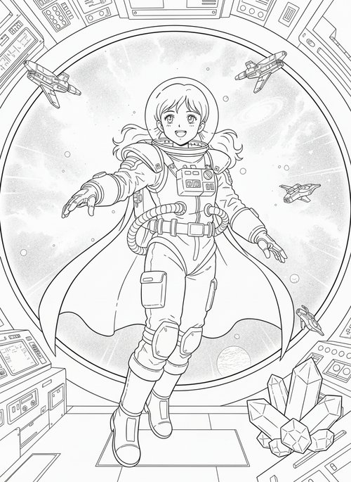 Classic Anime - B&W Sample